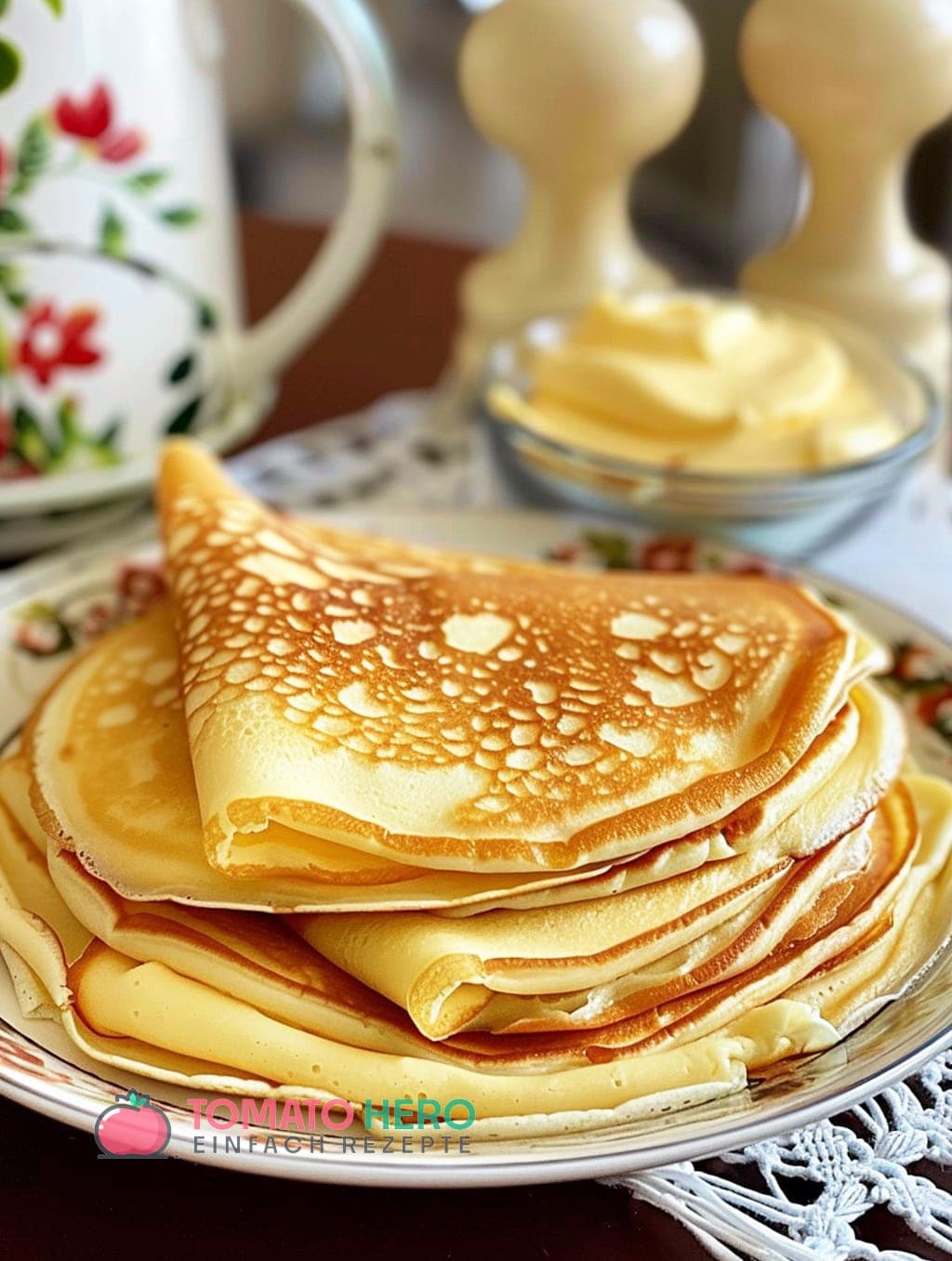 Titelbild für Quark Pfannkuchen mit 2 Packung Vanillepudding ganz ohne Mehl