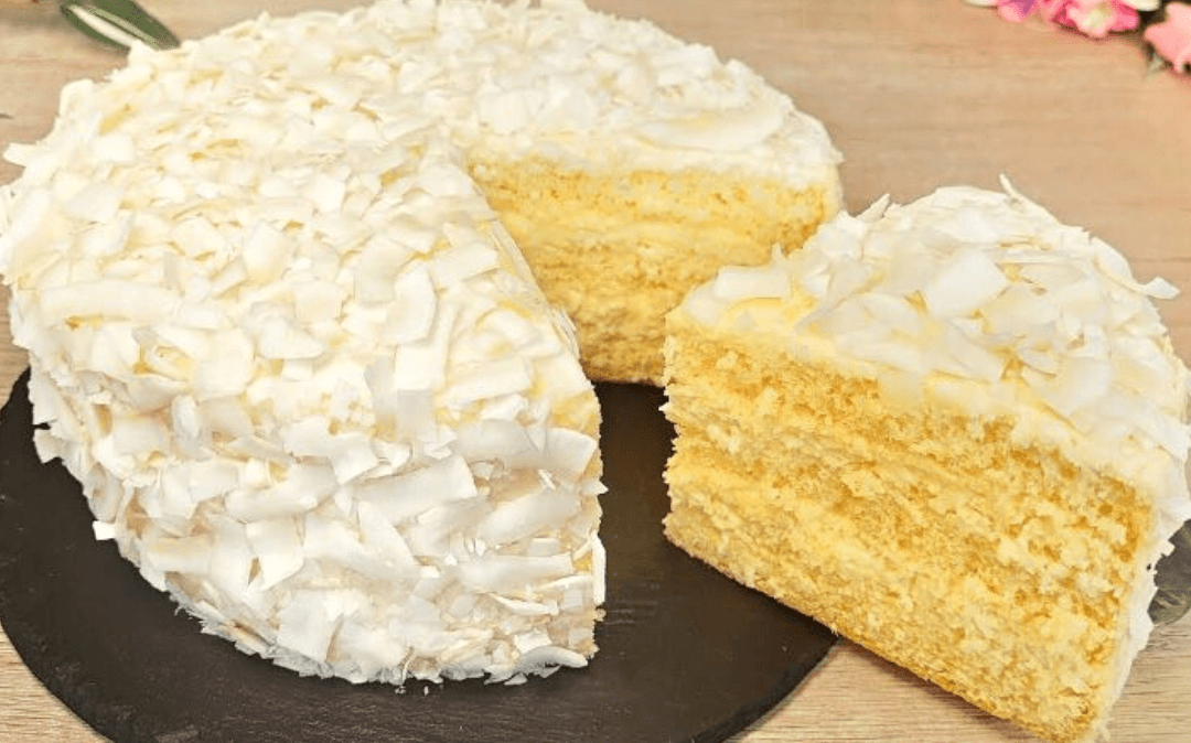 Titelbild für kokos biskuitkuchen