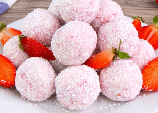 Titelbild für Erdbeer Kokos Trüffel: Das mühelose Dessert