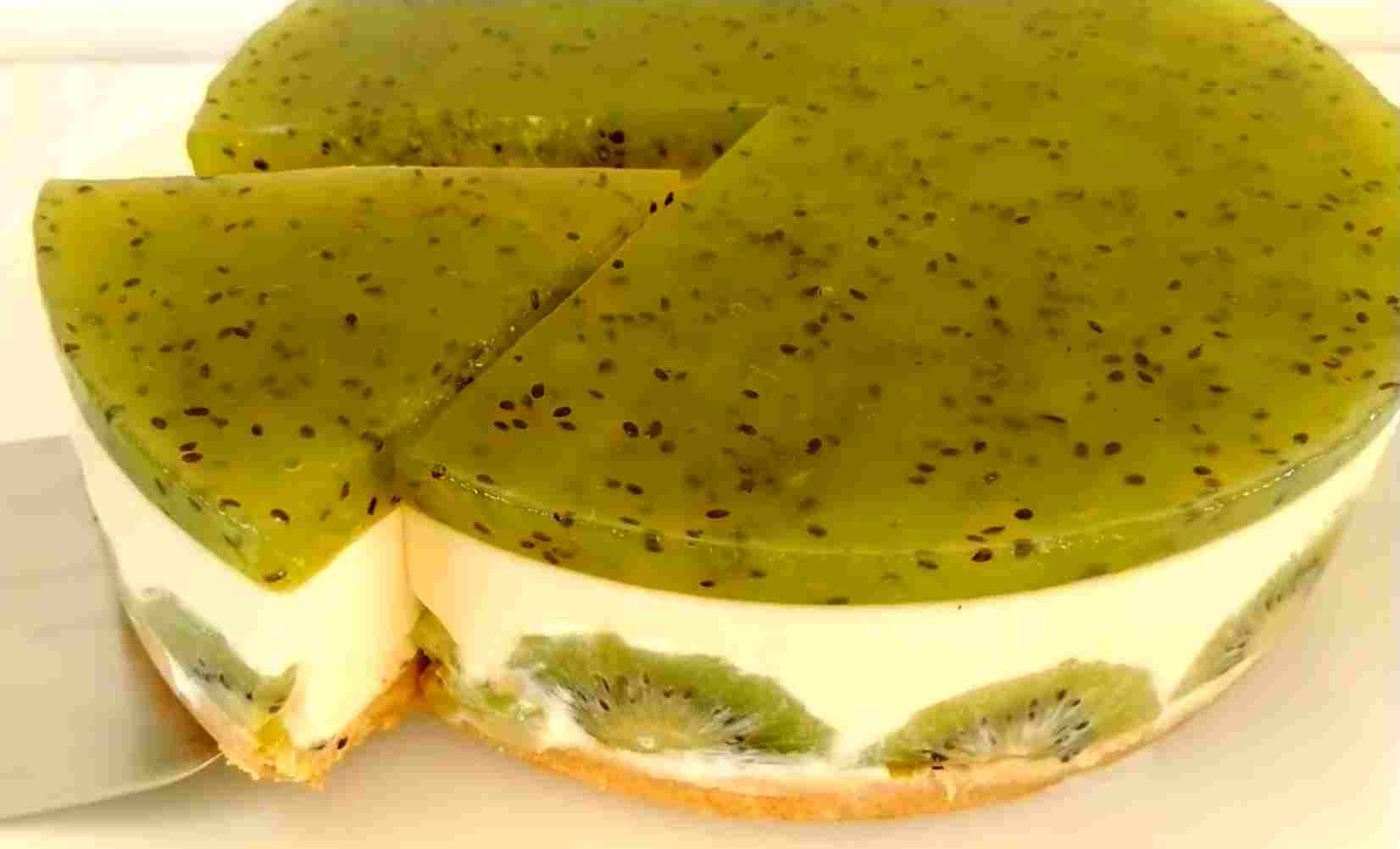 Titelbild für Kiwi Torte mit Frischkäse ohne backen!