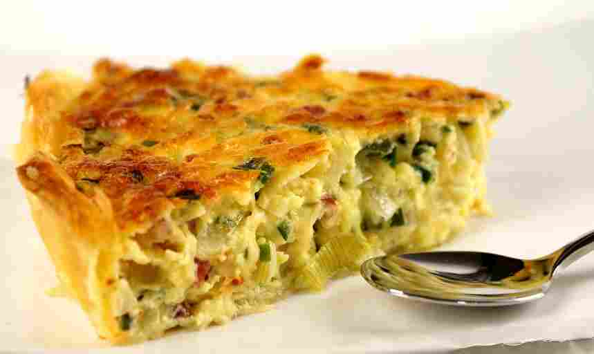 Titelbild für Hack Lauch Torte mit Gorgonzola