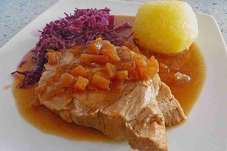 Titelbild für Schweinebraten in Senf-Sahne-Sauce