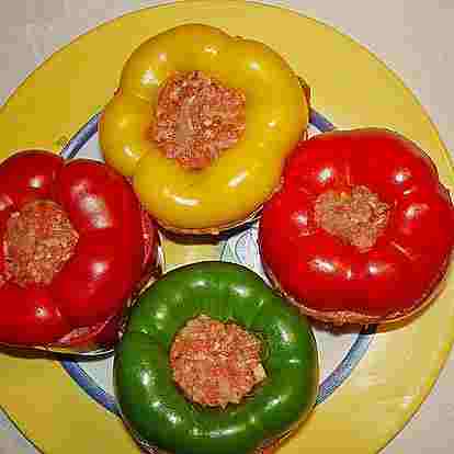 Titelbild für Gefüllte Paprika mit einer würzigen Soße