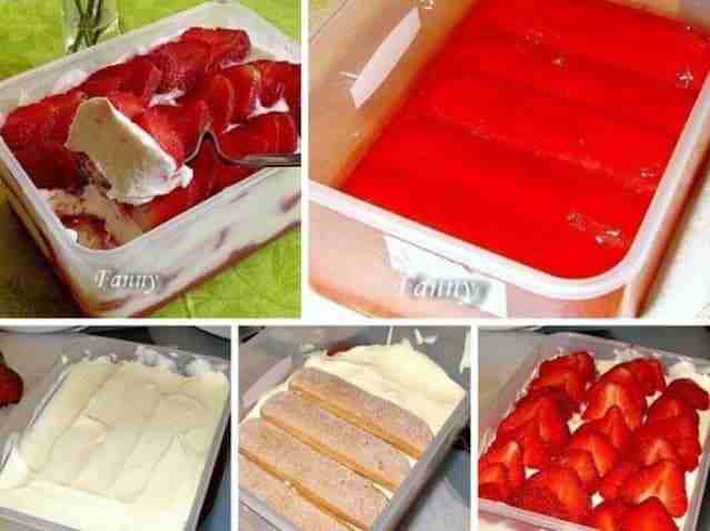 Titelbild für Erfrischendes Sommerliches Erdbeer-Tiramisu