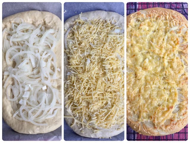 Titelbild für Zwiebelbrot ohne Hefe schneller gegessen als gebacken!