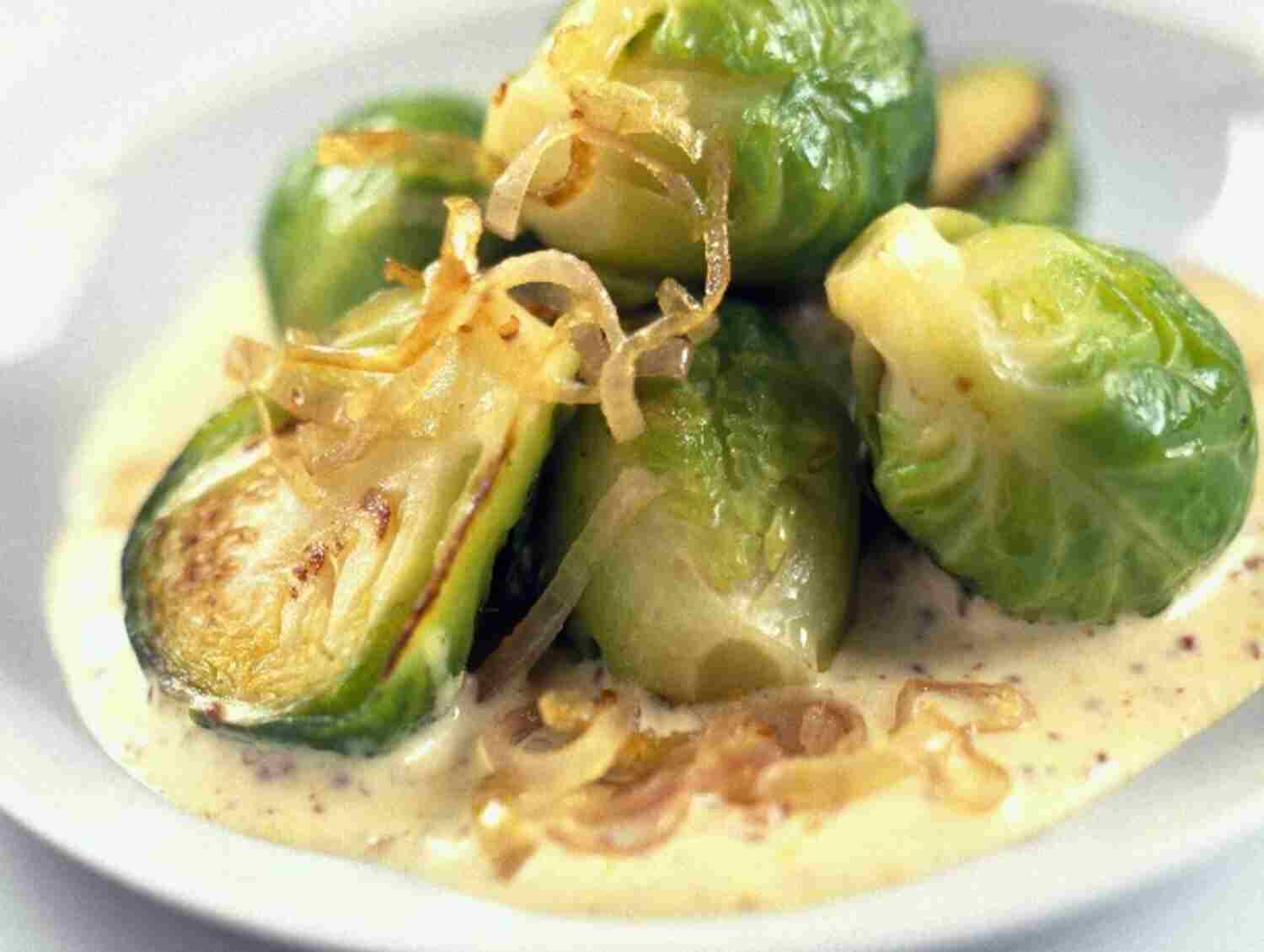 Titelbild für Rosenkohl in Frischkäse Senfsauce