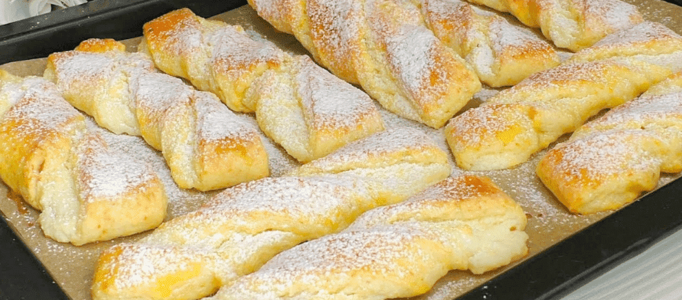 Titelbild für Blätterteig Stangerl mit Vanillepudding, schmecken Gigantisch!
