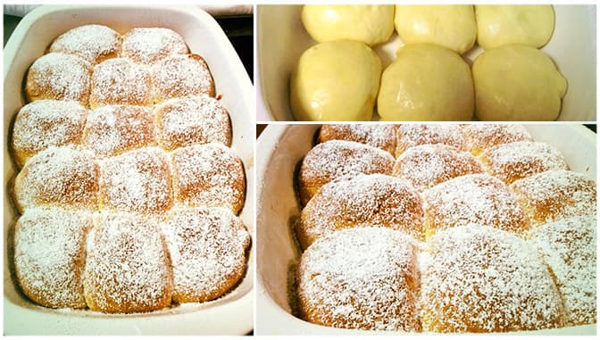 Titelbild für BUCHTELN MIT APRIKOSENFÜLLUNG UND VANILLESOSSE – SUPER LEICHT