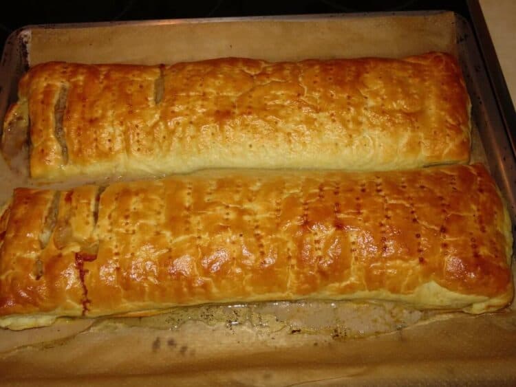 Titelbild für Hackfleisch Paprika Käse Rolle