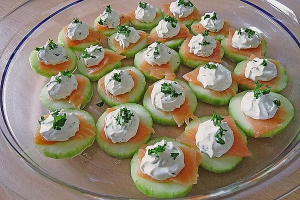 Titelbild für Gurken Lachs Häppchen