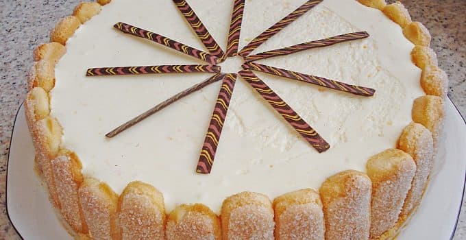 Titelbild für Philadelphia Torte mit Mandarinen und Löffelbiskuits