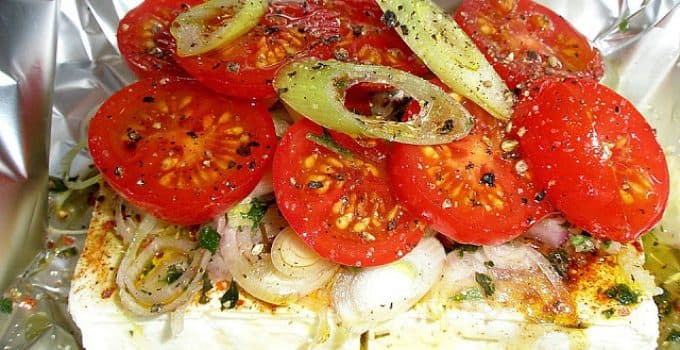 Titelbild für Gebackener Schafskäse (Ein schnelles Gericht, das sich hervorragend als Vorspeise eignet)