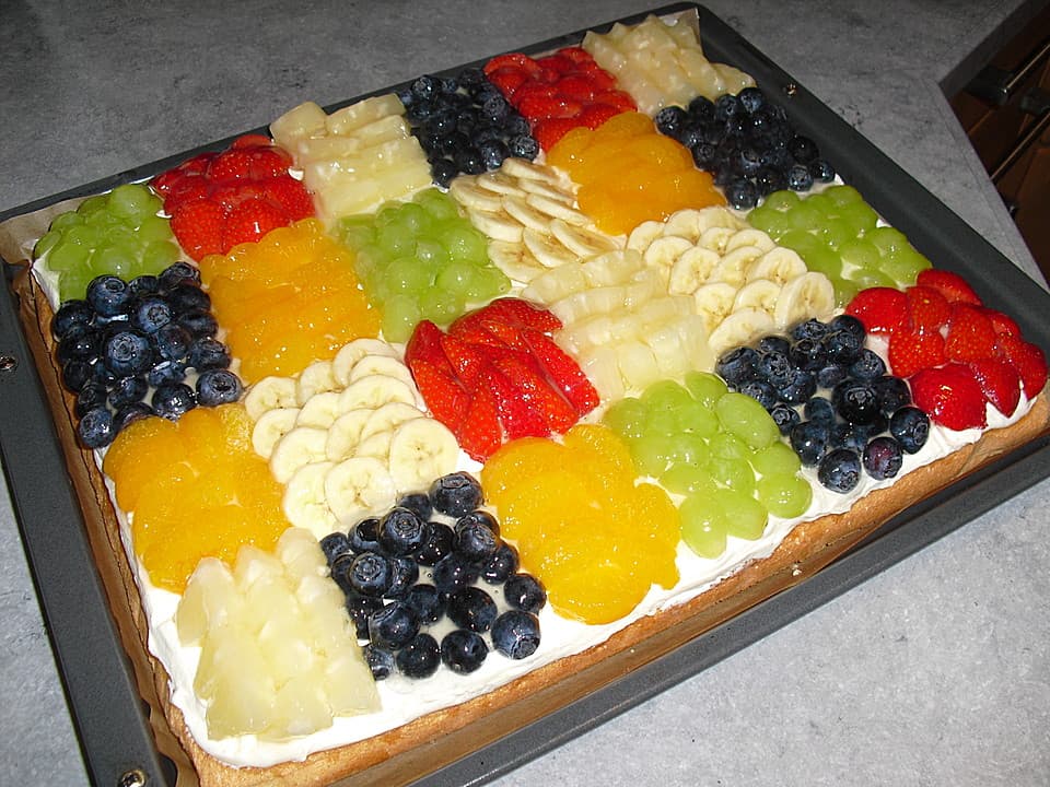 Titelbild für Obstkuchen – Patchwork Kuchen