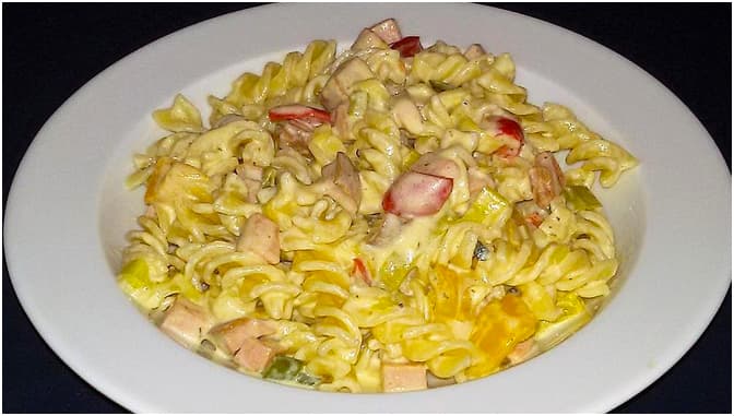 Titelbild für Leberkäs-Nudel-Pfanne