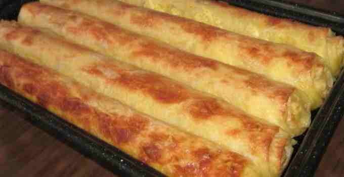 Titelbild für Blätterteig Rindfleisch Käse Stangen