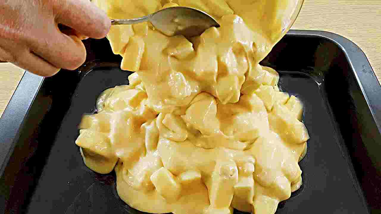 Titelbild für Apfelpudding Kuchen sehr lecker