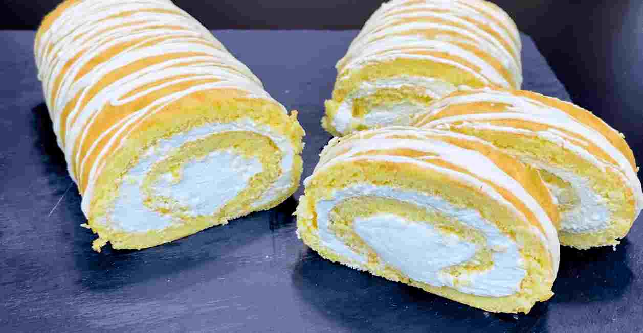 Titelbild für Biskuit Sahnerolle, viel besser als die vom Bäcker !