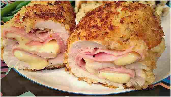 Titelbild für Hähnchenbrust mit Parmesankruste überbacken