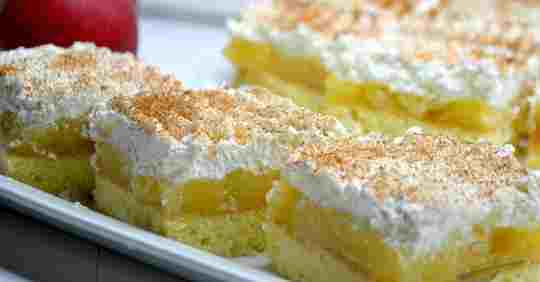 Titelbild für Purer Genuss: Apfelschnitten mit Sahne-Quark-Creme