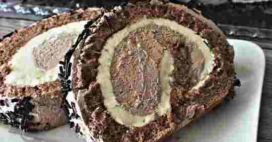 Titelbild für Schwarz-weiße Biskuitrolle