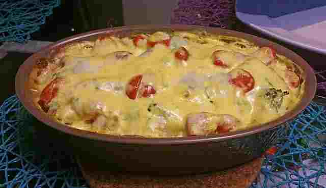 Titelbild für GYROSAUFLAUF MIT SAUCE HOLLANDAISE