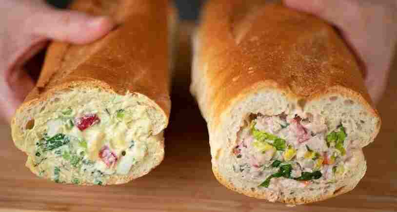 Titelbild für Gefülltes Sandwich Brot zum Frühstück