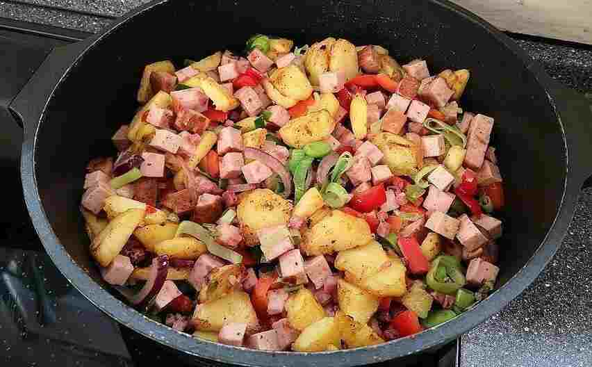 Titelbild für Leberkäse Pfanne ein sättigendes Abendessen!