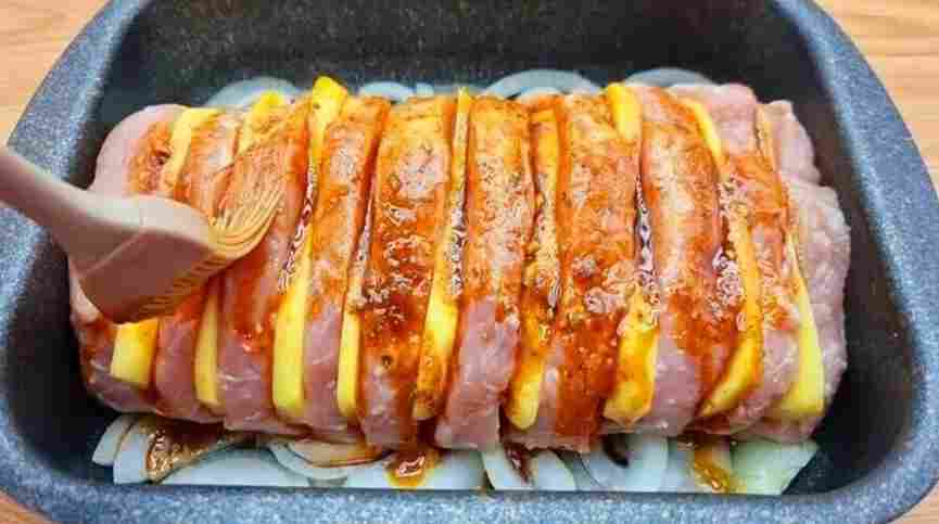 Titelbild für Geschichtetes Fleisch mit Kase, Superzart!