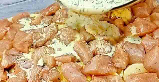 Titelbild für Hähnchen Kartoffel Gratin, könnte ich gerade jeden Tag essen!