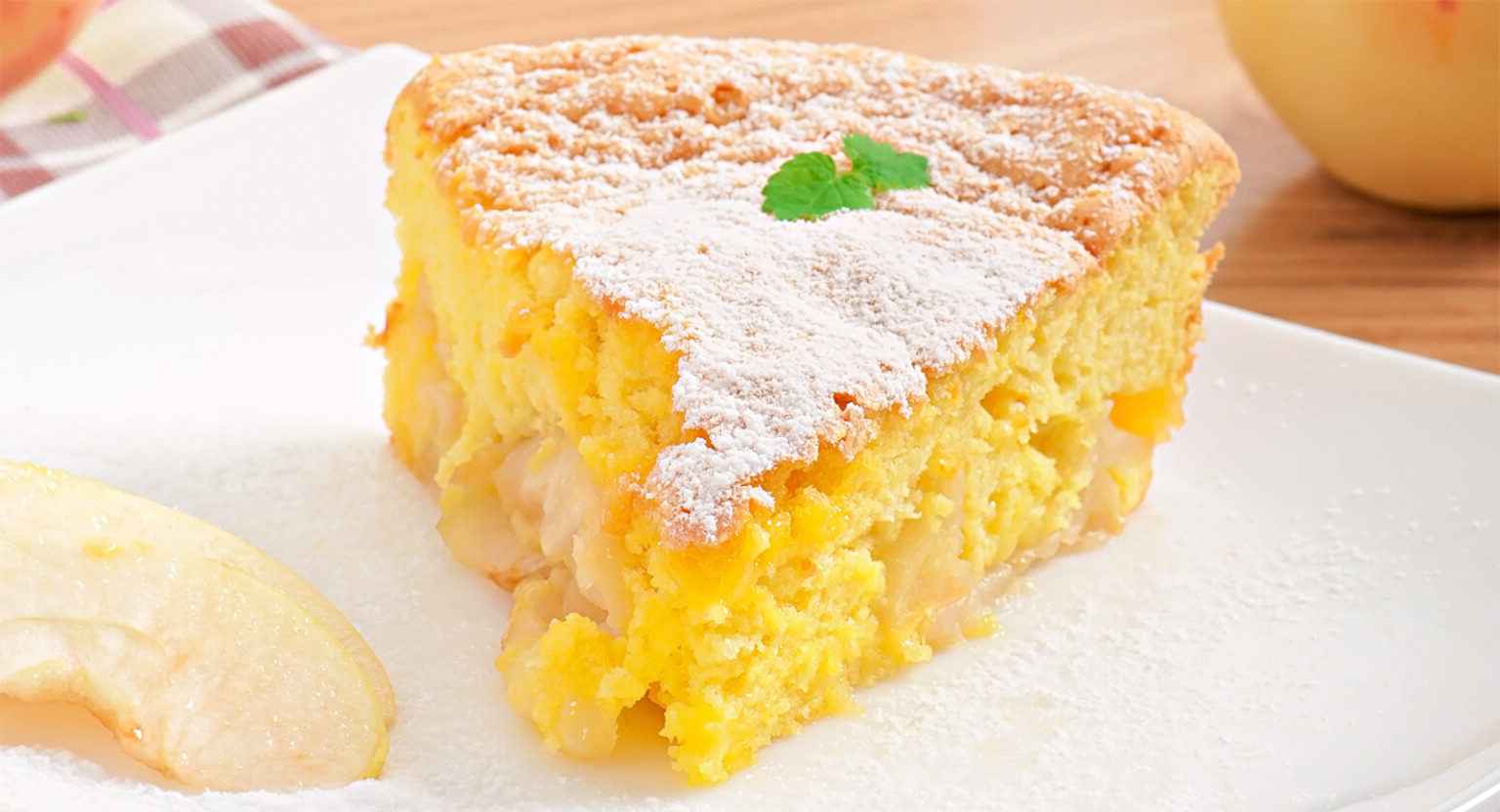 Titelbild für Joghurt Apfelkuchen in wenigen Minuten zubereitet !