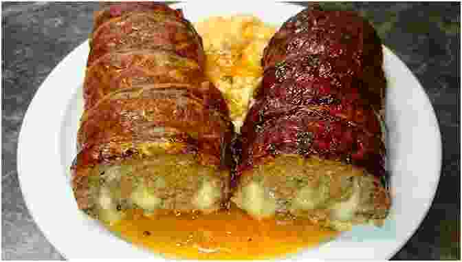 Titelbild für Hackfleisch Roulade mit wenig Zutaten