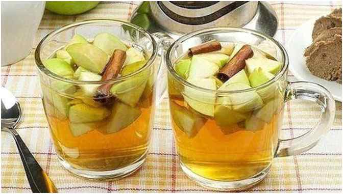 Titelbild für Zimt Apfel Zitronenwasser, um das Abnehmen zu unterstützen