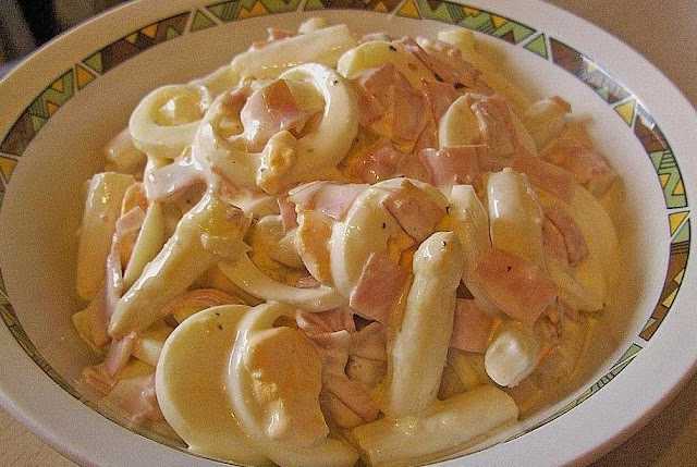 Titelbild für Spargelsalat mit Schinken und Ei