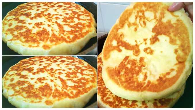 Titelbild für Mit Käse gefüllte Langos – kein Hefeteig, in nur 10 Minuten fertig