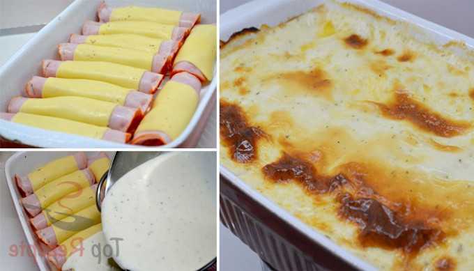 Titelbild für Hähnchenrouladen mit Schinken und Käse