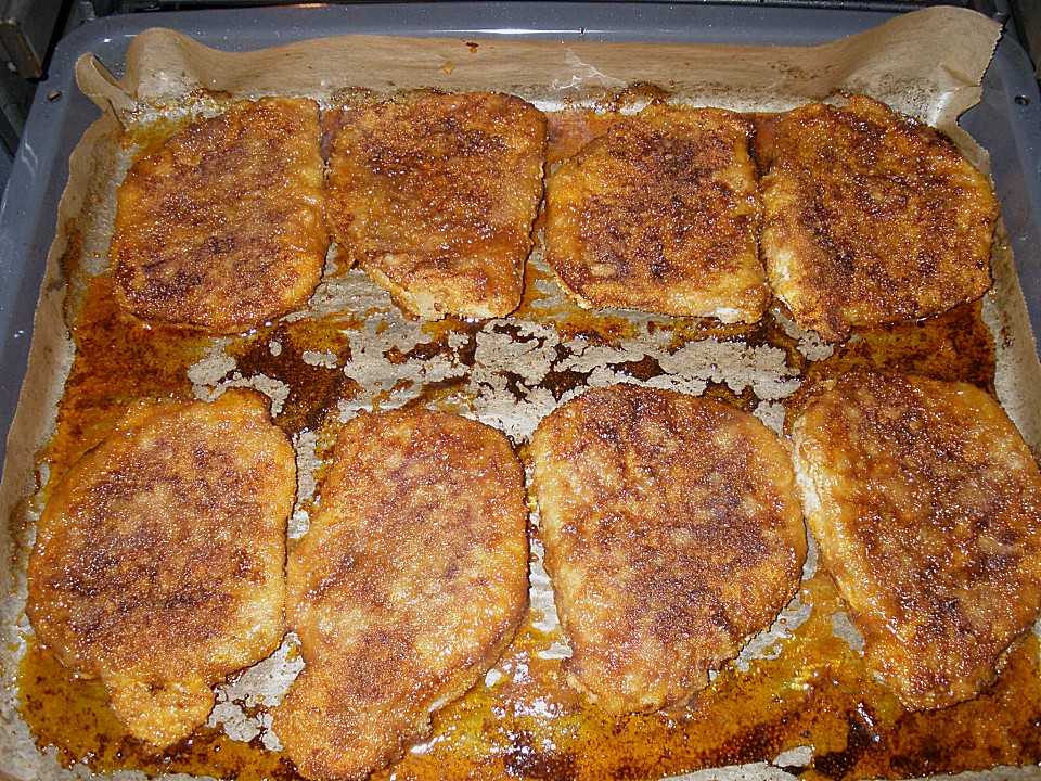 Titelbild für PANIERTE SCHNITZEL AUS DEM BACKOFEN