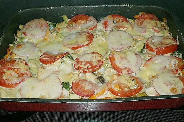 Titelbild für Putenbrust mit Gemüse aus dem Backofen