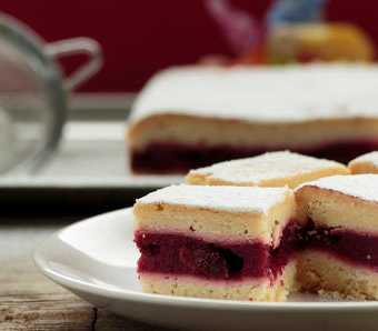 Titelbild für Sauerkirsch-Schnitten ohne Backen