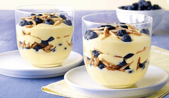 Titelbild für HEIDELBEER MASCARPONE PUDDING