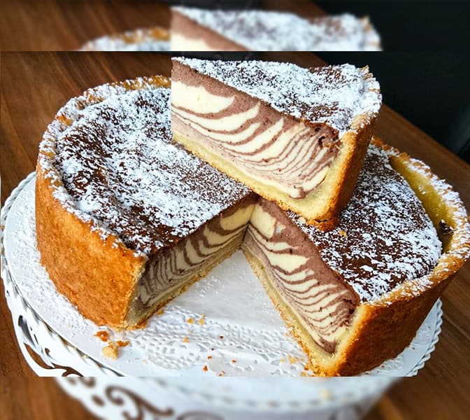 Titelbild für geschmackvoll – Mamorierter Cream Cheese Cake