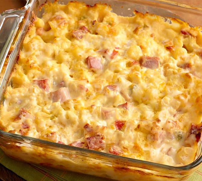 Titelbild für geschmackvoll – Cremiger Kartoffelauflauf mit Schinken