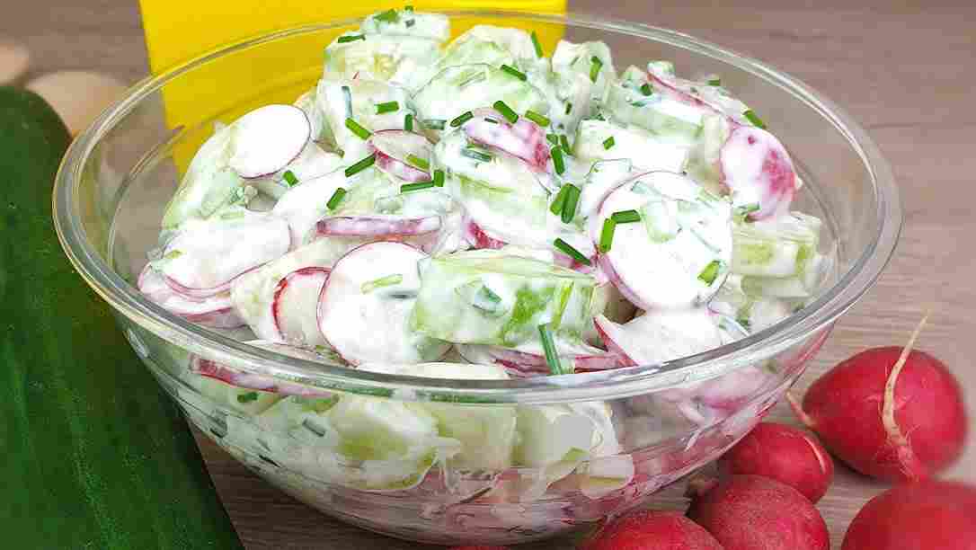 Titelbild für geschmackvoll – RADIESCHEN KÄSE SALAT