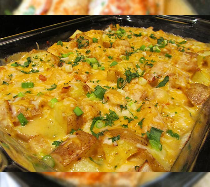 Titelbild für Leckere Bratkartoffelauflauf mit Schnitzel