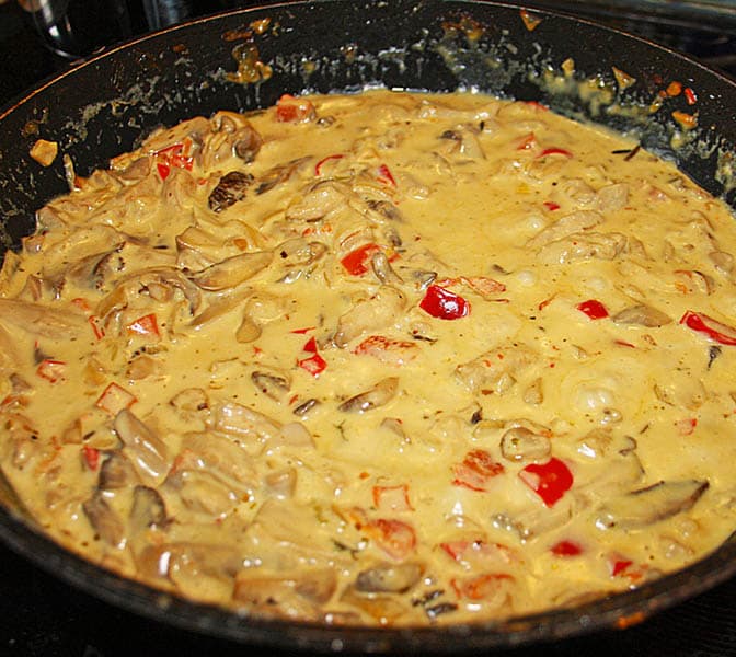 Titelbild für geschmackvoll – Sahne Käse Geschnetzeltes