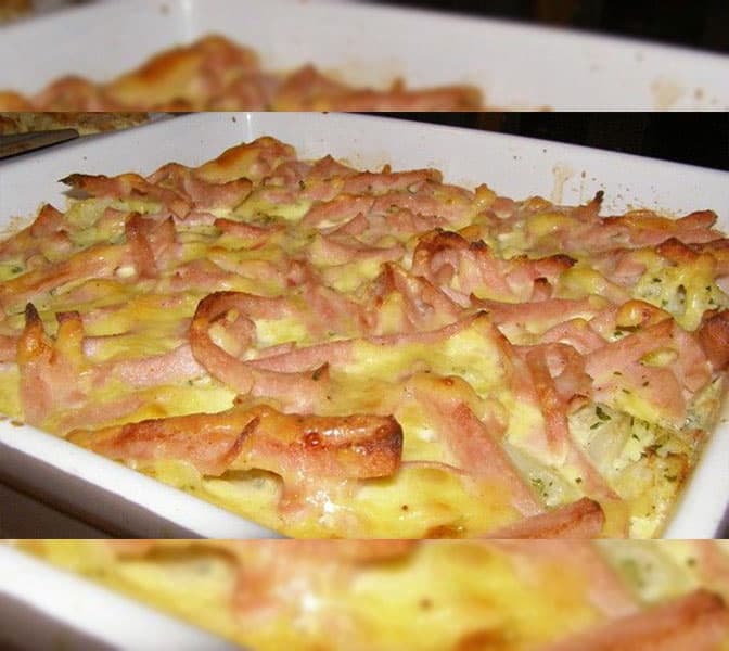 Titelbild für geschmackvoll – Blumenkohl mit Schinken und Käse