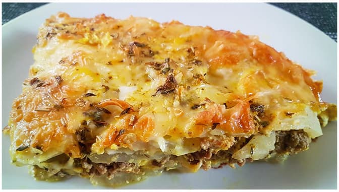 Titelbild für geschmackvoll – Kohlrabi Auflauf zum abnehmen