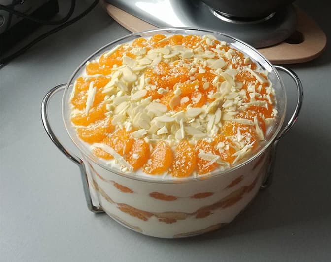 Titelbild für geschmackvoll – Mandarinentiramisu nach meinem eigenen Rezept