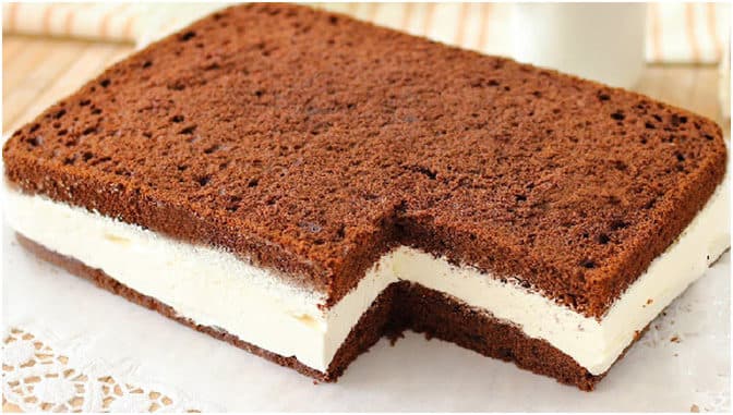 Titelbild für geschmackvoll – Milchschnittenkuchen – sehr einfach!