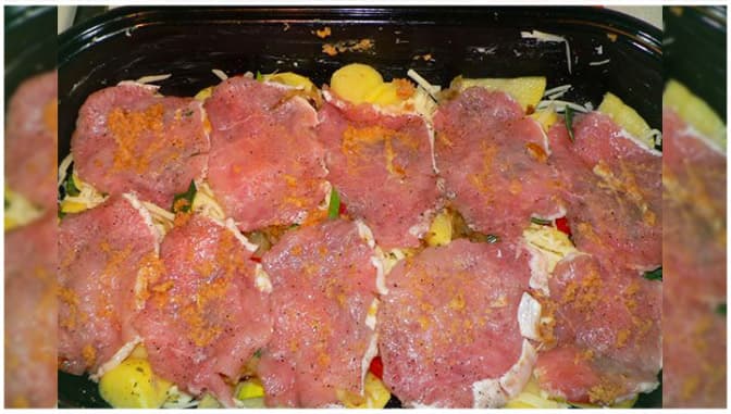 Titelbild für geschmackvoll – Schweinenacken mit Biersauce und Kartoffeln