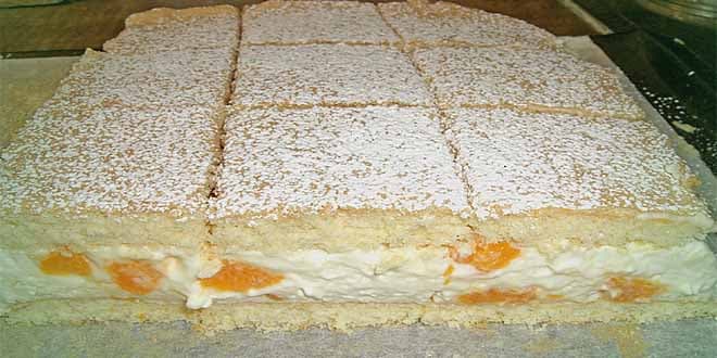 Titelbild für geschmackvoll – Mandarinen – Quark – Schnitten